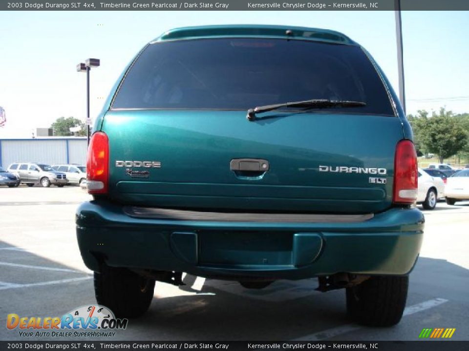 2003 Dodge Durango SLT 4x4 Timberline Green Pearlcoat / Dark Slate Gray Photo #4