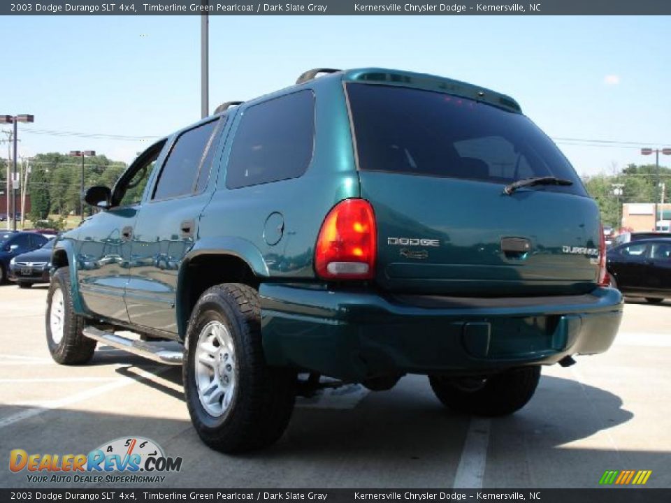 2003 Dodge Durango SLT 4x4 Timberline Green Pearlcoat / Dark Slate Gray Photo #5