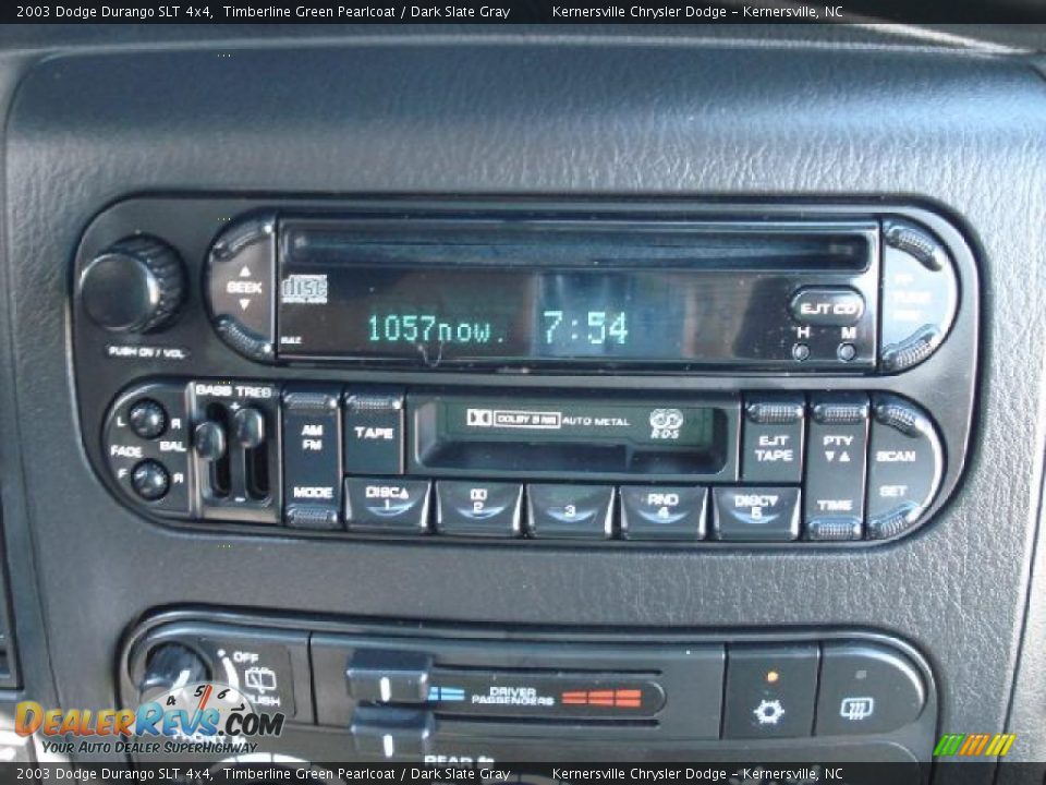 2003 Dodge Durango SLT 4x4 Timberline Green Pearlcoat / Dark Slate Gray Photo #23