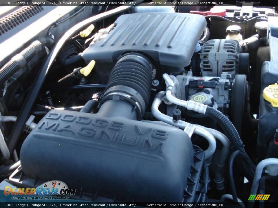 2003 Dodge Durango SLT 4x4 Timberline Green Pearlcoat / Dark Slate Gray Photo #29
