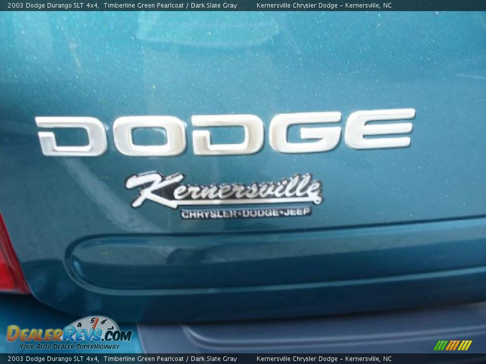 2003 Dodge Durango SLT 4x4 Timberline Green Pearlcoat / Dark Slate Gray Photo #31