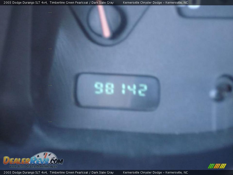 2003 Dodge Durango SLT 4x4 Timberline Green Pearlcoat / Dark Slate Gray Photo #35