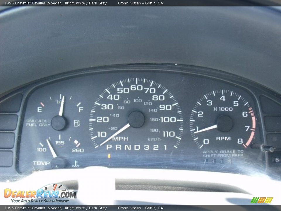 1996 Chevrolet Cavalier LS Sedan Bright White / Dark Gray Photo #15