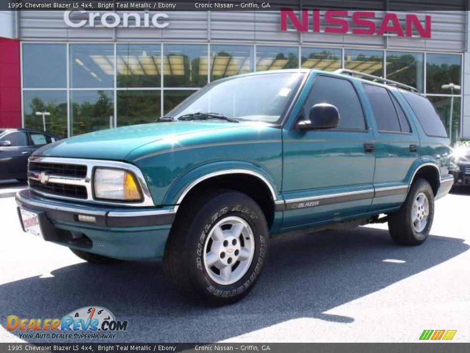 1995 Chevrolet Blazer LS 4x4 Bright Teal Metallic / Ebony Photo #1