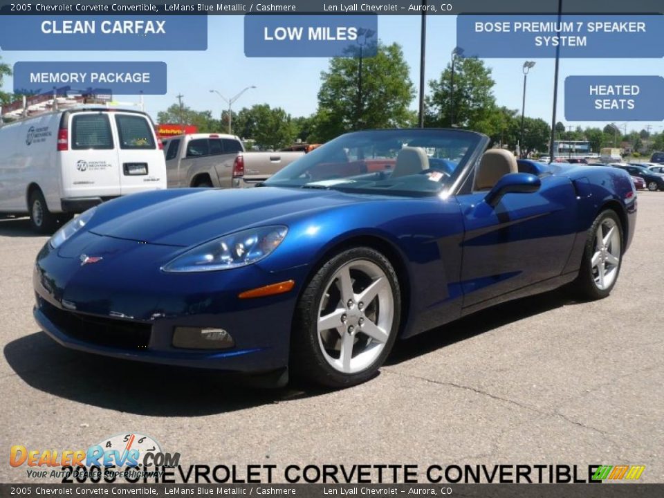 2005 Chevrolet Corvette Convertible LeMans Blue Metallic / Cashmere Photo #2