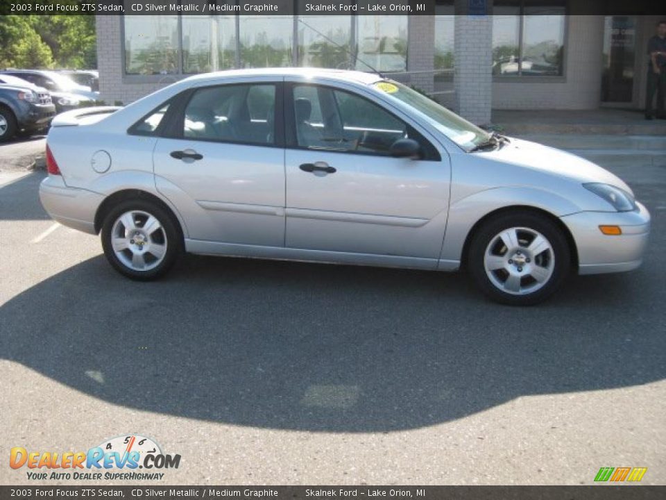 2003 Ford Focus ZTS Sedan CD Silver Metallic / Medium Graphite Photo #1