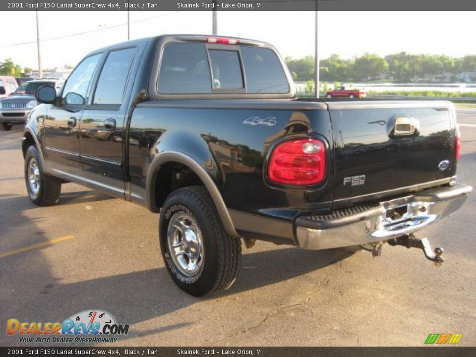 01 Ford F150 Lariat Supercrew 4x4 Black Tan Photo 5 Dealerrevs Com