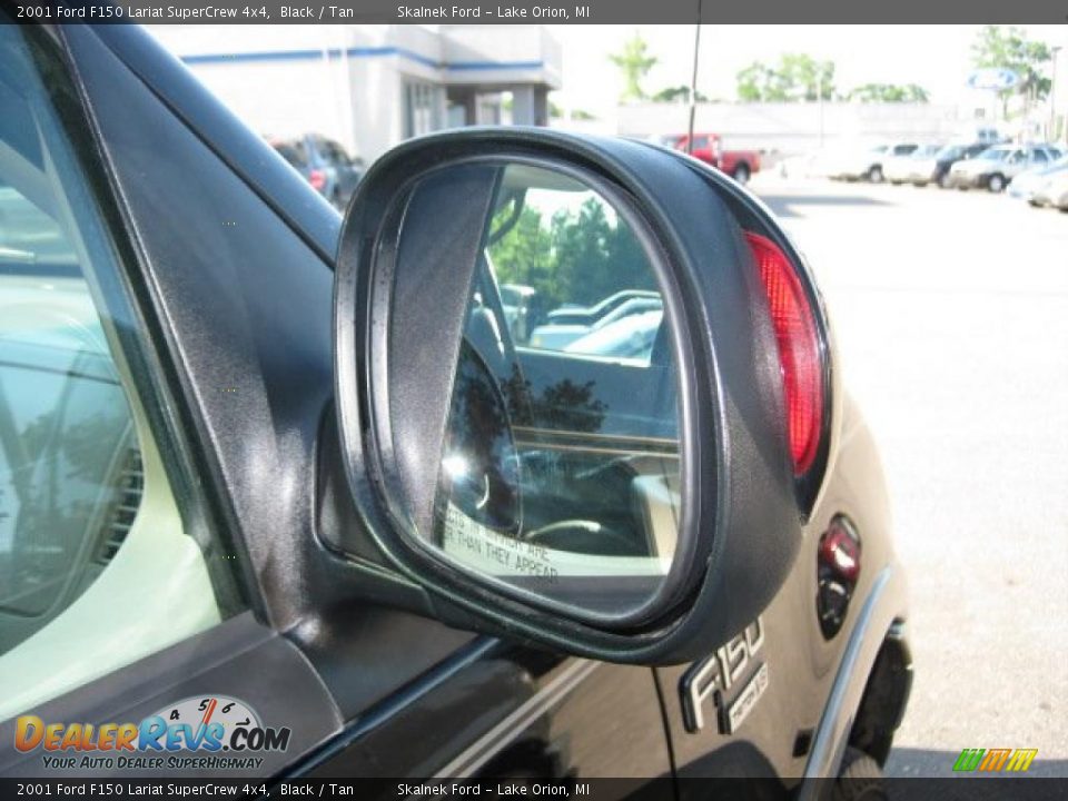 2001 Ford F150 Lariat SuperCrew 4x4 Black / Tan Photo #15