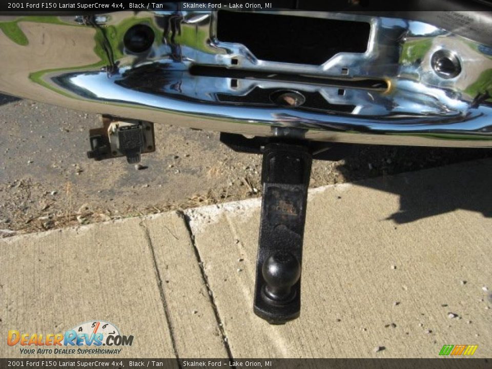 2001 Ford F150 Lariat SuperCrew 4x4 Black / Tan Photo #20