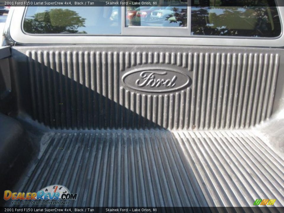 2001 Ford F150 Lariat SuperCrew 4x4 Black / Tan Photo #21