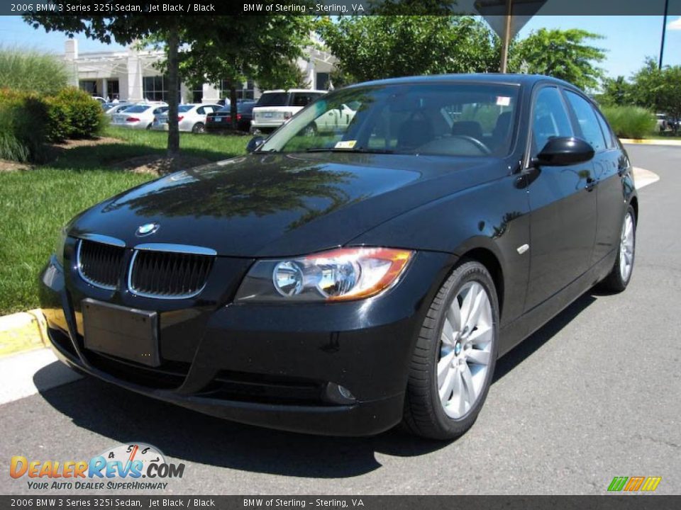 2006 BMW 3 Series 325i Sedan Jet Black / Black Photo #2