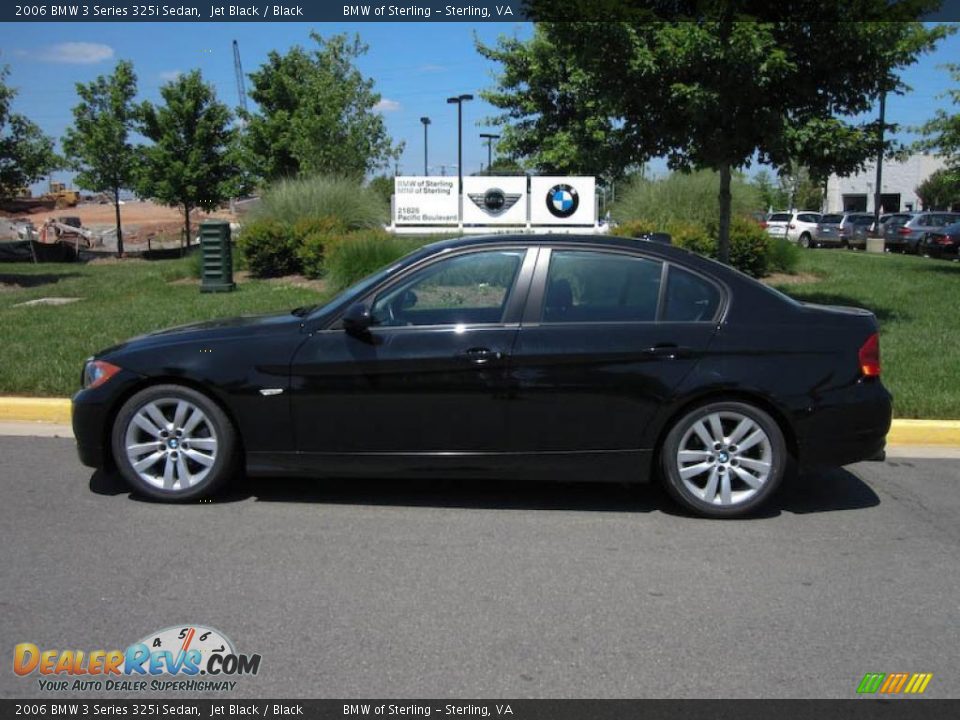 2006 BMW 3 Series 325i Sedan Jet Black / Black Photo #3