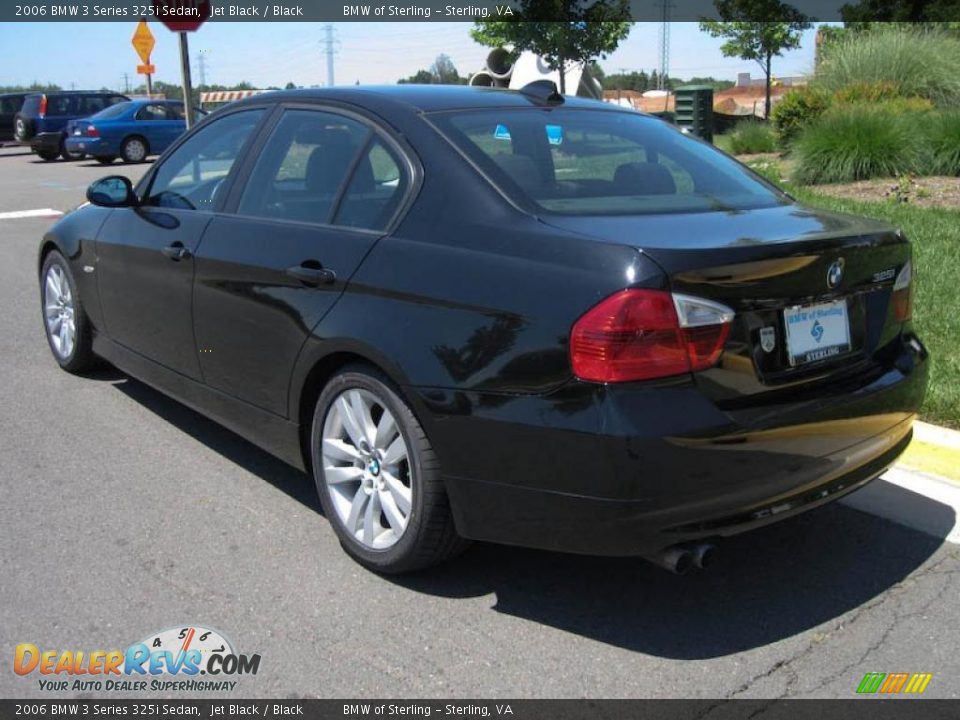 2006 BMW 3 Series 325i Sedan Jet Black / Black Photo #4