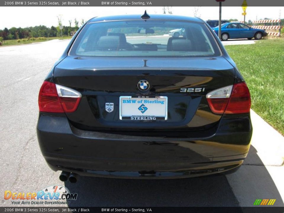2006 BMW 3 Series 325i Sedan Jet Black / Black Photo #5