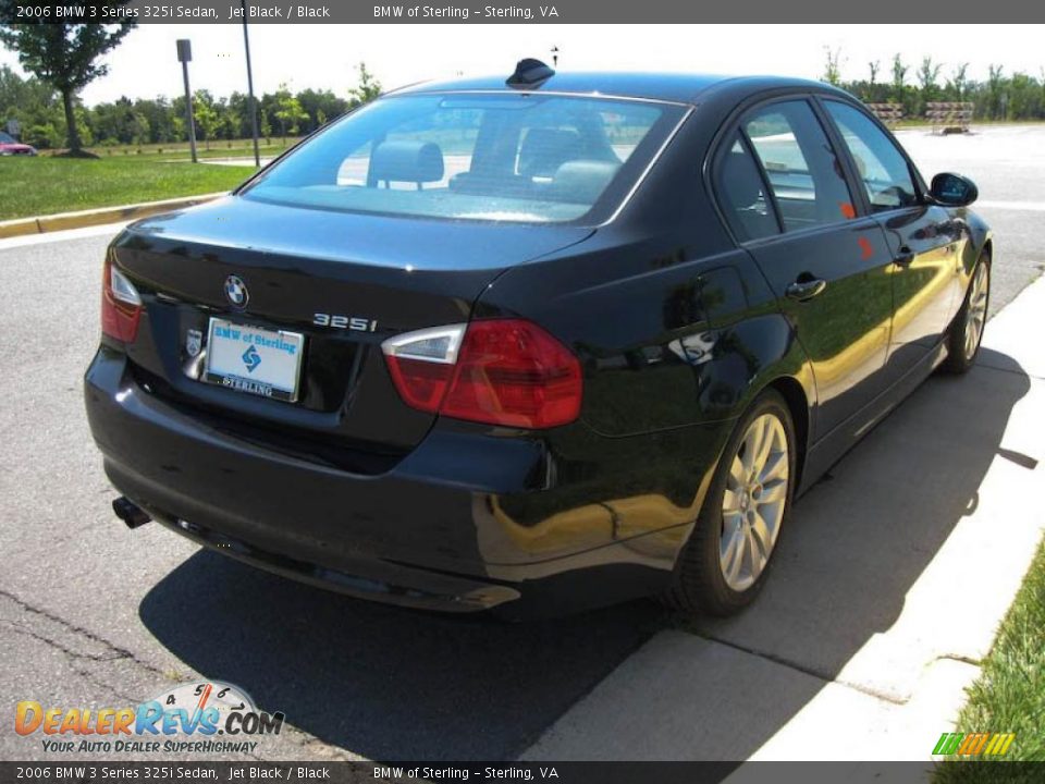 2006 BMW 3 Series 325i Sedan Jet Black / Black Photo #6