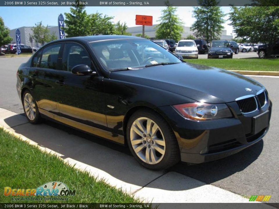 2006 BMW 3 Series 325i Sedan Jet Black / Black Photo #8