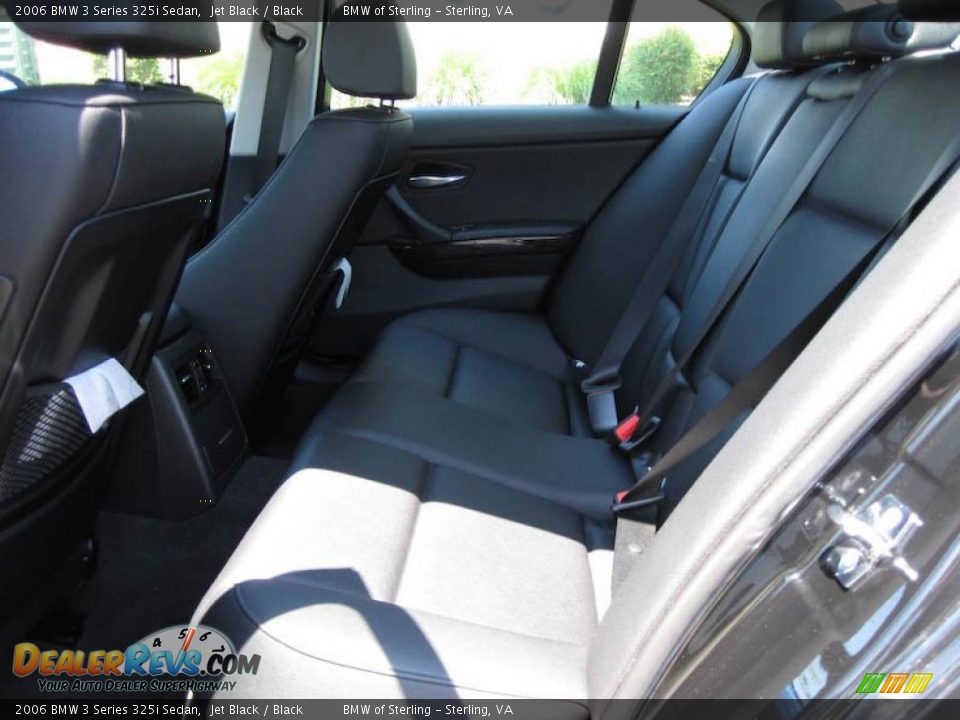 2006 BMW 3 Series 325i Sedan Jet Black / Black Photo #13