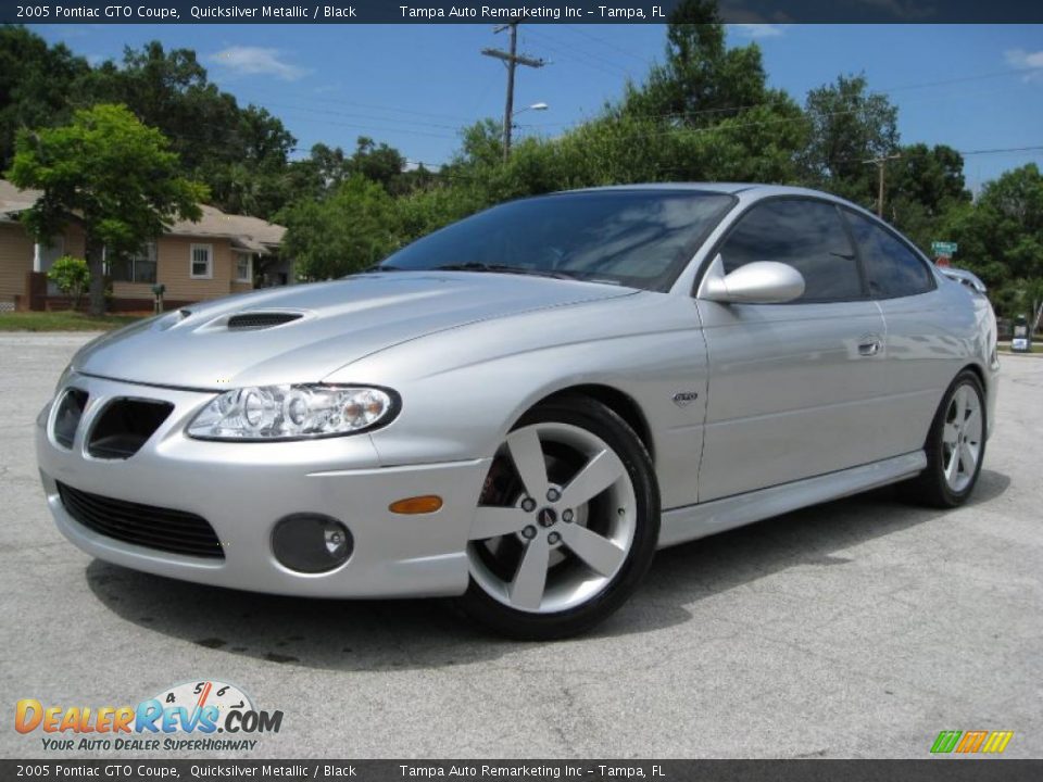 2005 Pontiac GTO Coupe Quicksilver Metallic / Black Photo #6