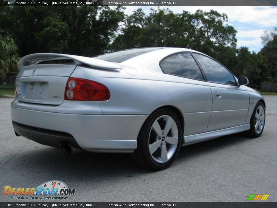 2005 Pontiac GTO Coupe Quicksilver Metallic / Black Photo #12