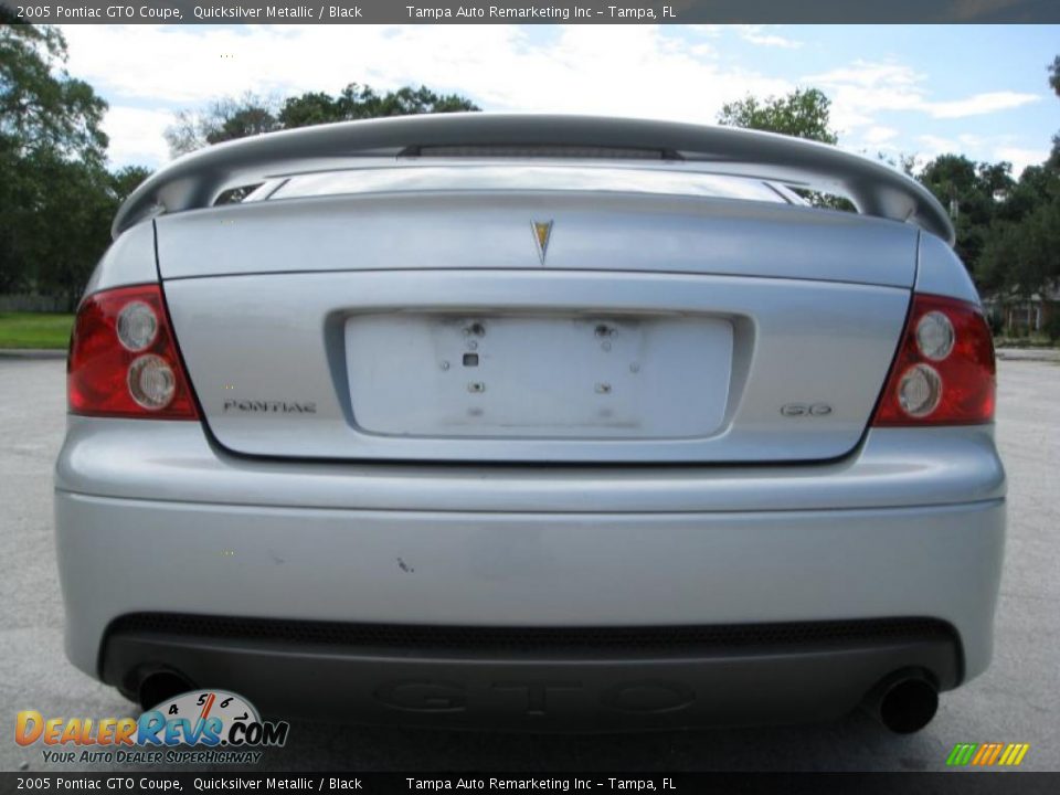 2005 Pontiac GTO Coupe Quicksilver Metallic / Black Photo #13