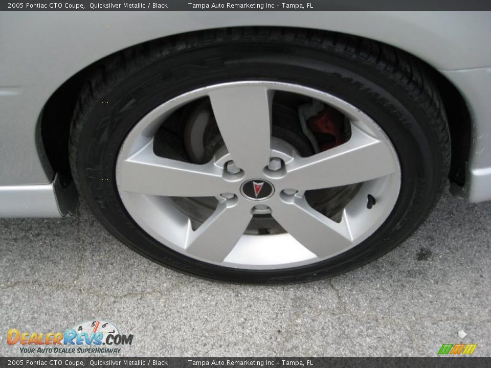 2005 Pontiac GTO Coupe Quicksilver Metallic / Black Photo #14