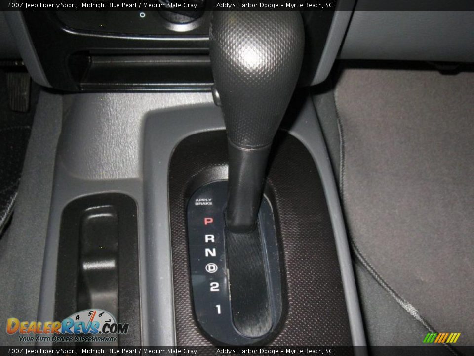 2007 Jeep Liberty Sport Midnight Blue Pearl / Medium Slate Gray Photo #16