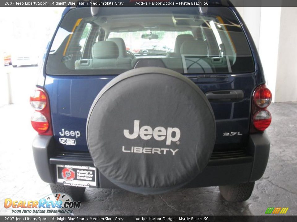 2007 Jeep Liberty Sport Midnight Blue Pearl / Medium Slate Gray Photo #22