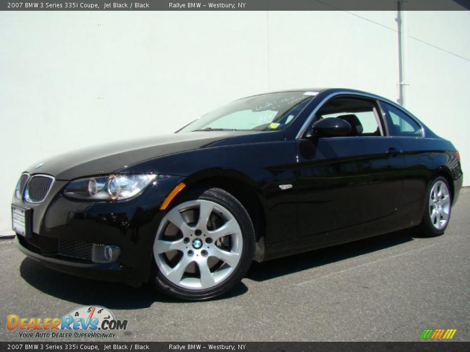 2007 BMW 3 Series 335i Coupe Jet Black / Black Photo #1