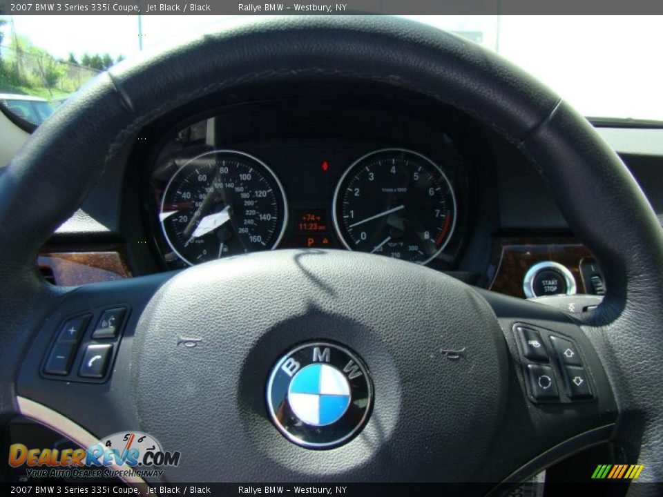 2007 BMW 3 Series 335i Coupe Jet Black / Black Photo #10