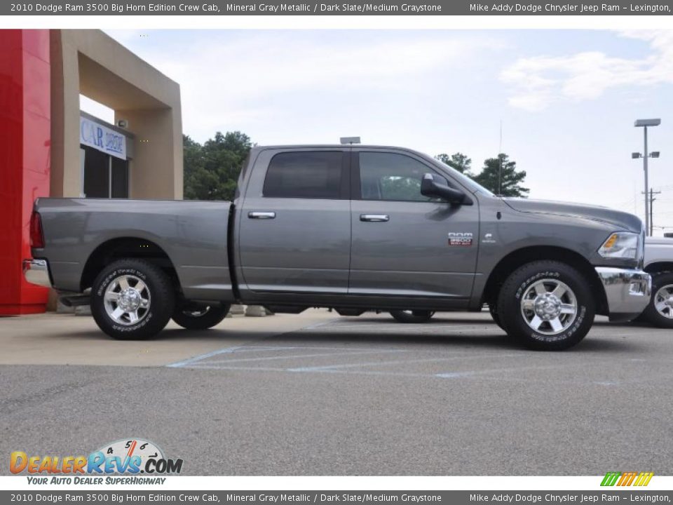 2010 Dodge Ram 3500 Big Horn Edition Crew Cab Mineral Gray Metallic / Dark Slate/Medium Graystone Photo #4