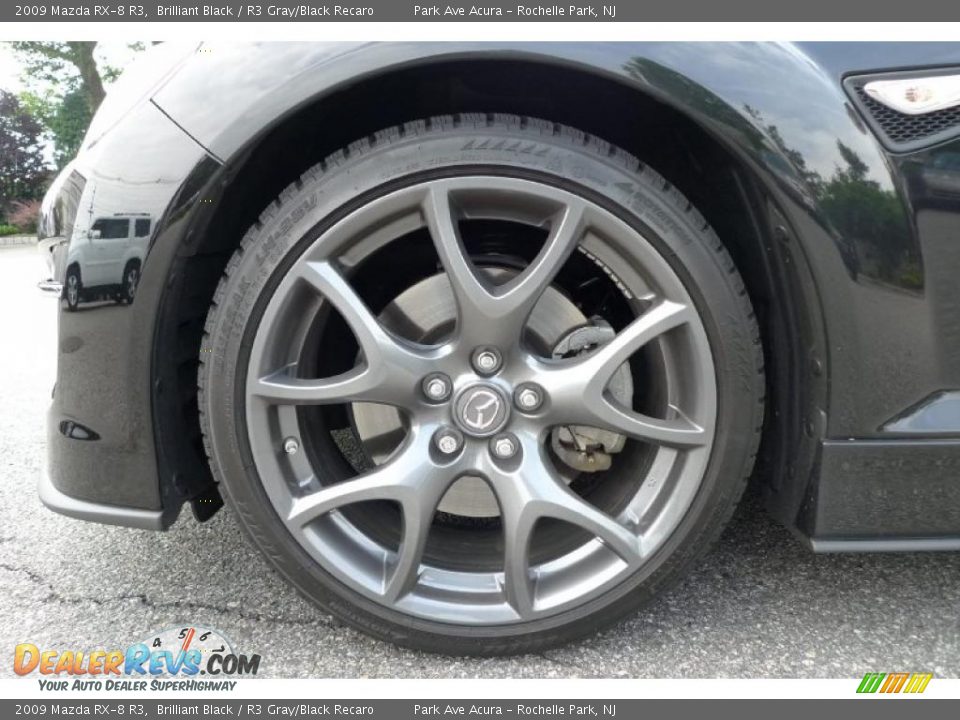 2009 Mazda RX-8 R3 Brilliant Black / R3 Gray/Black Recaro Photo #5