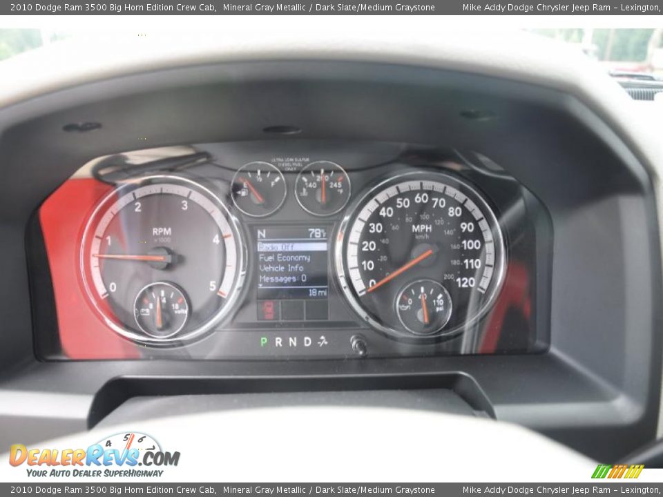 2010 Dodge Ram 3500 Big Horn Edition Crew Cab Mineral Gray Metallic / Dark Slate/Medium Graystone Photo #9