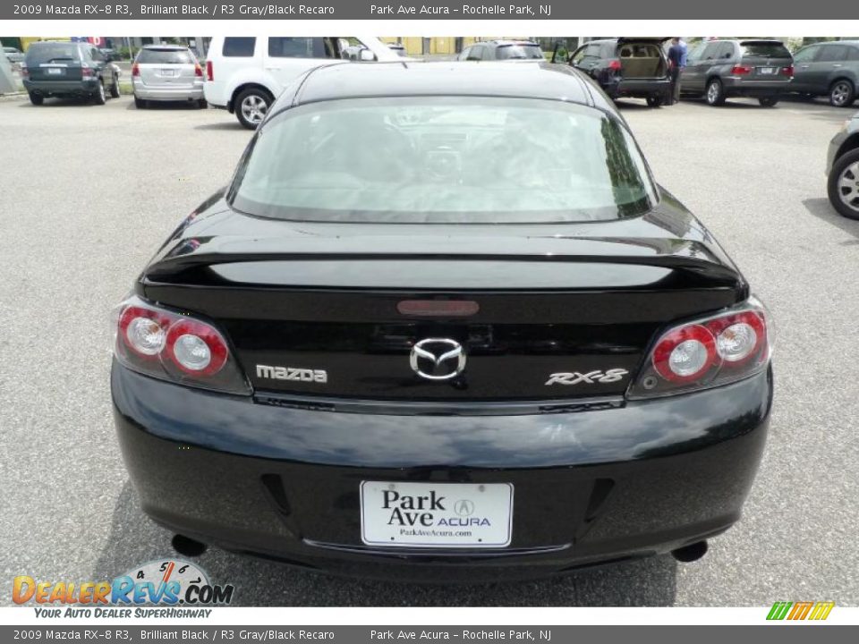 2009 Mazda RX-8 R3 Brilliant Black / R3 Gray/Black Recaro Photo #10