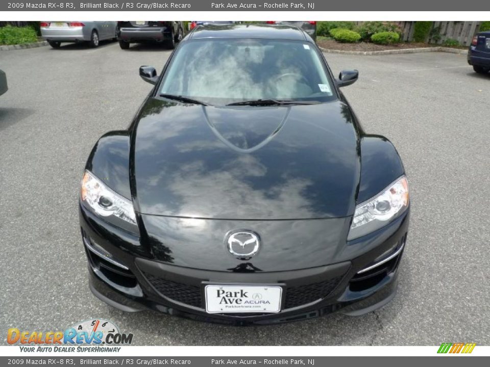 2009 Mazda RX-8 R3 Brilliant Black / R3 Gray/Black Recaro Photo #11