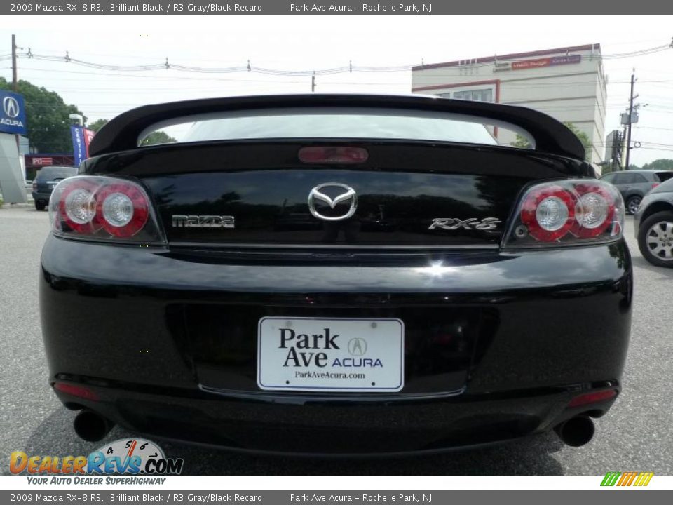 2009 Mazda RX-8 R3 Brilliant Black / R3 Gray/Black Recaro Photo #13