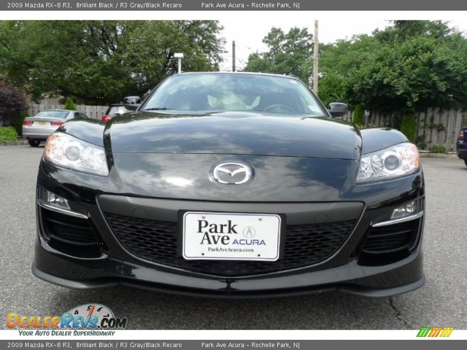 2009 Mazda RX-8 R3 Brilliant Black / R3 Gray/Black Recaro Photo #14