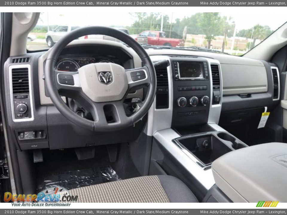 2010 Dodge Ram 3500 Big Horn Edition Crew Cab Mineral Gray Metallic / Dark Slate/Medium Graystone Photo #17