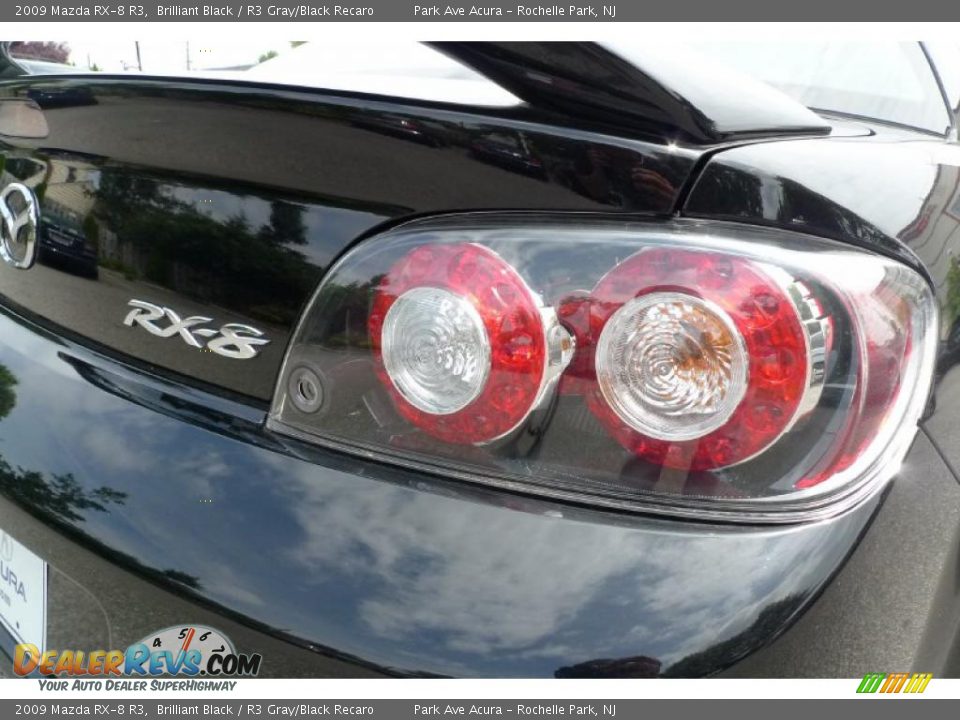 2009 Mazda RX-8 R3 Brilliant Black / R3 Gray/Black Recaro Photo #15