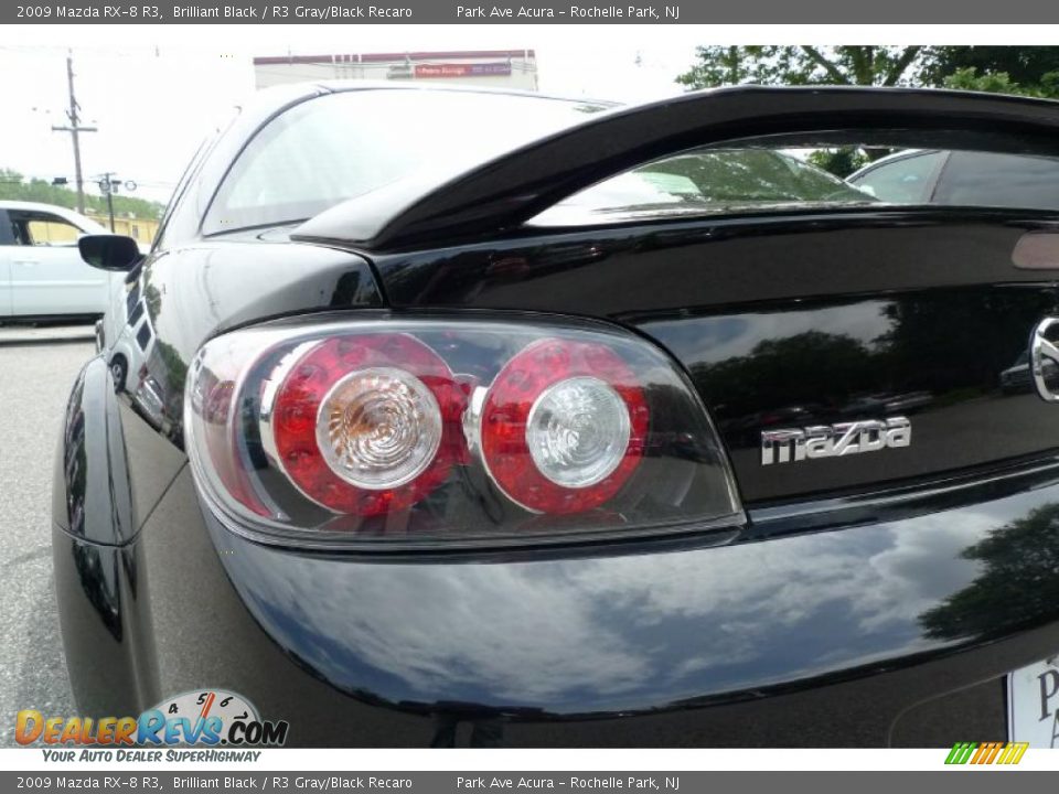 2009 Mazda RX-8 R3 Brilliant Black / R3 Gray/Black Recaro Photo #16