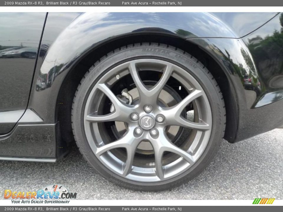 2009 Mazda RX-8 R3 Brilliant Black / R3 Gray/Black Recaro Photo #18