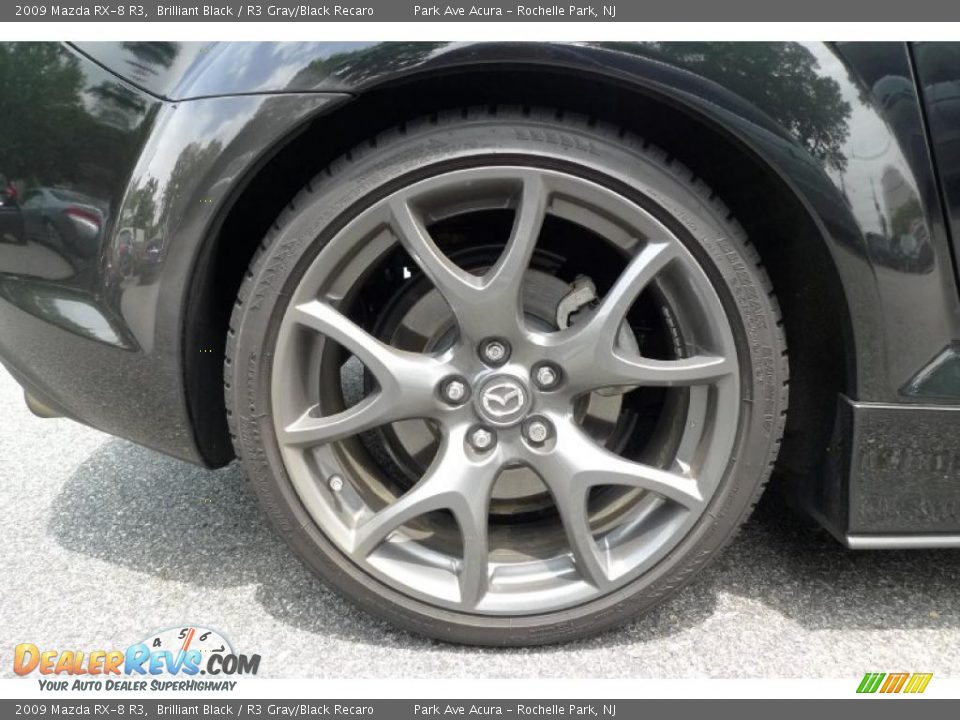 2009 Mazda RX-8 R3 Brilliant Black / R3 Gray/Black Recaro Photo #19