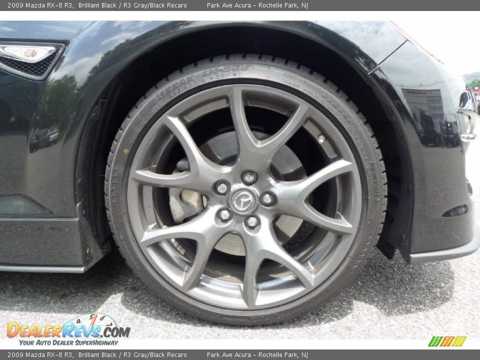 2009 Mazda RX-8 R3 Brilliant Black / R3 Gray/Black Recaro Photo #20