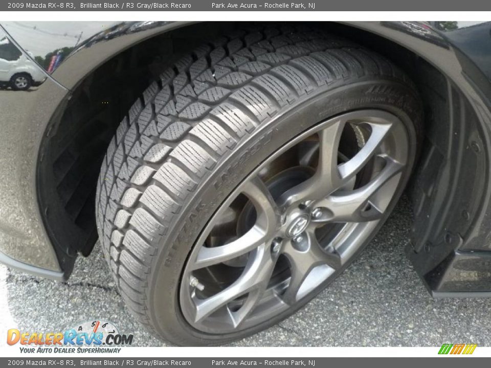 2009 Mazda RX-8 R3 Brilliant Black / R3 Gray/Black Recaro Photo #21