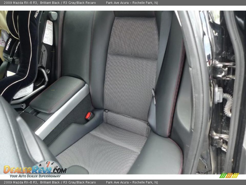 2009 Mazda RX-8 R3 Brilliant Black / R3 Gray/Black Recaro Photo #27