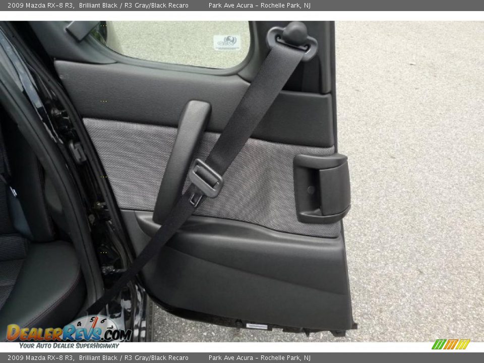2009 Mazda RX-8 R3 Brilliant Black / R3 Gray/Black Recaro Photo #28