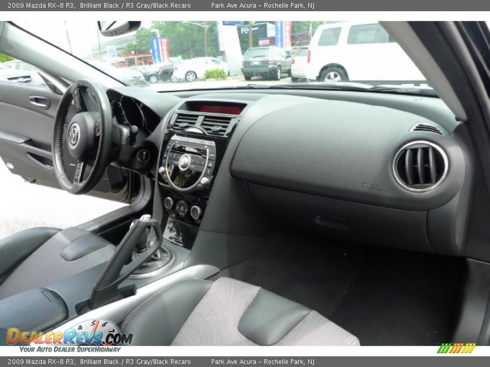 2009 Mazda RX-8 R3 Brilliant Black / R3 Gray/Black Recaro Photo #32