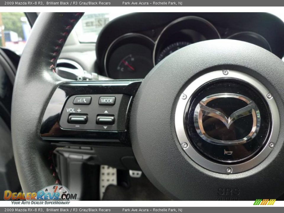 2009 Mazda RX-8 R3 Brilliant Black / R3 Gray/Black Recaro Photo #34