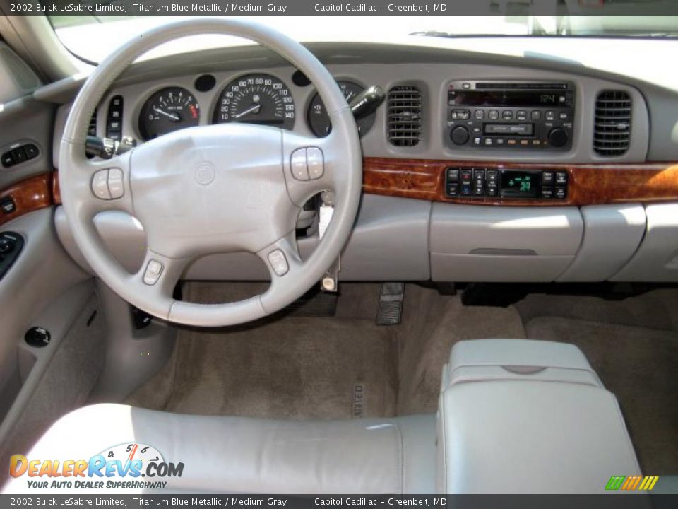 2002 Buick LeSabre Limited Titanium Blue Metallic / Medium Gray Photo #14