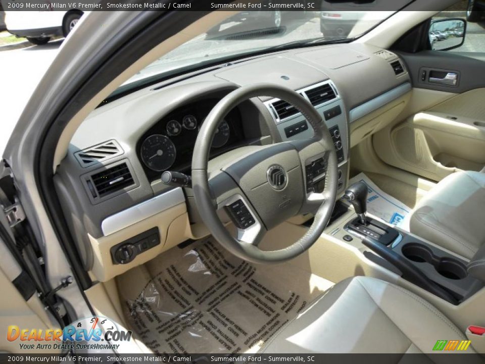 2009 Mercury Milan V6 Premier Smokestone Metallic / Camel Photo #3