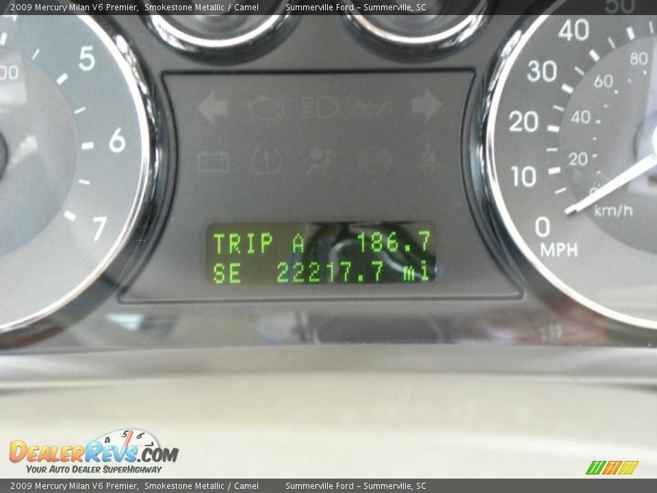 2009 Mercury Milan V6 Premier Smokestone Metallic / Camel Photo #24